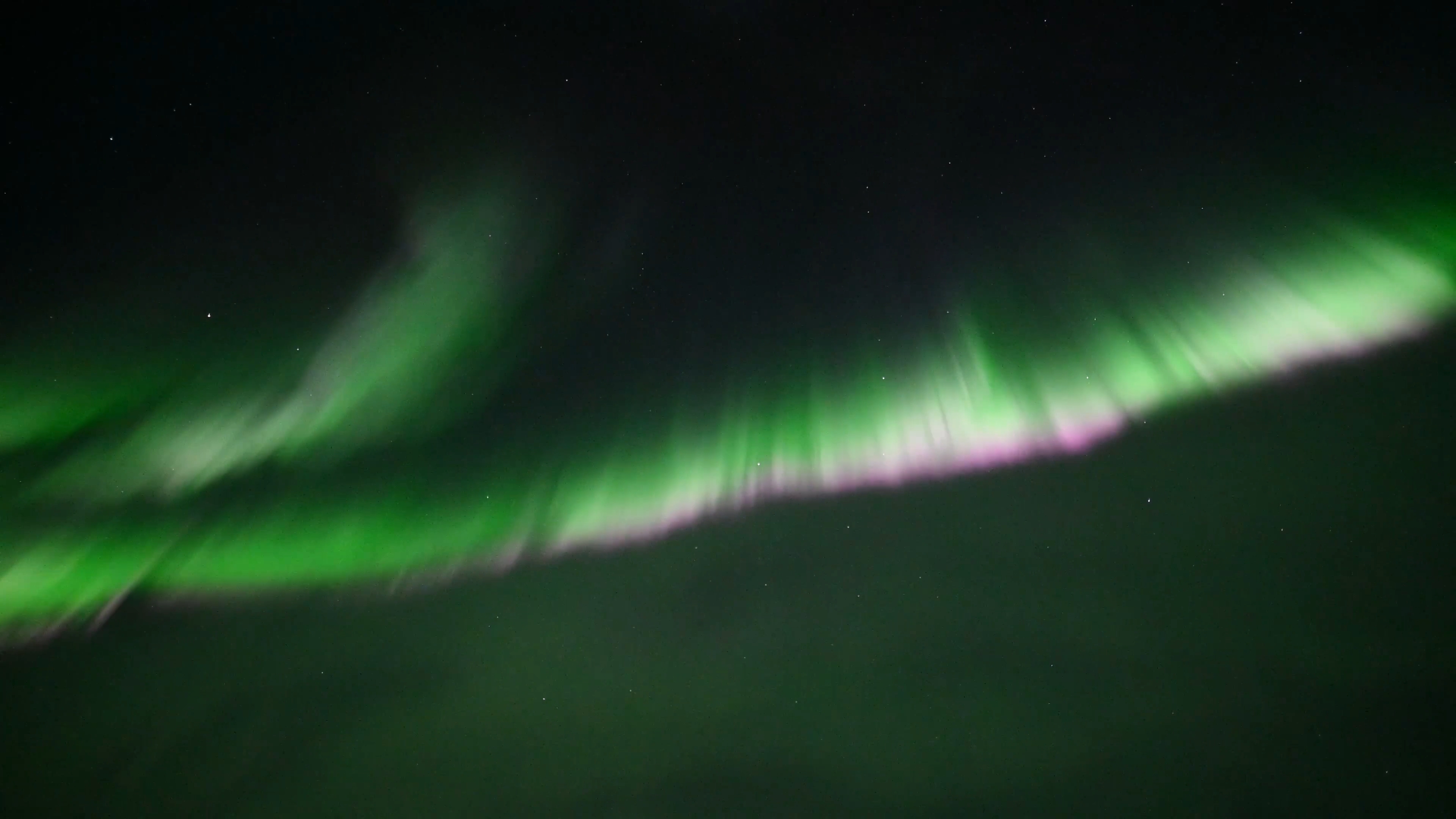 Real time video of aurora borealis from Alaska.