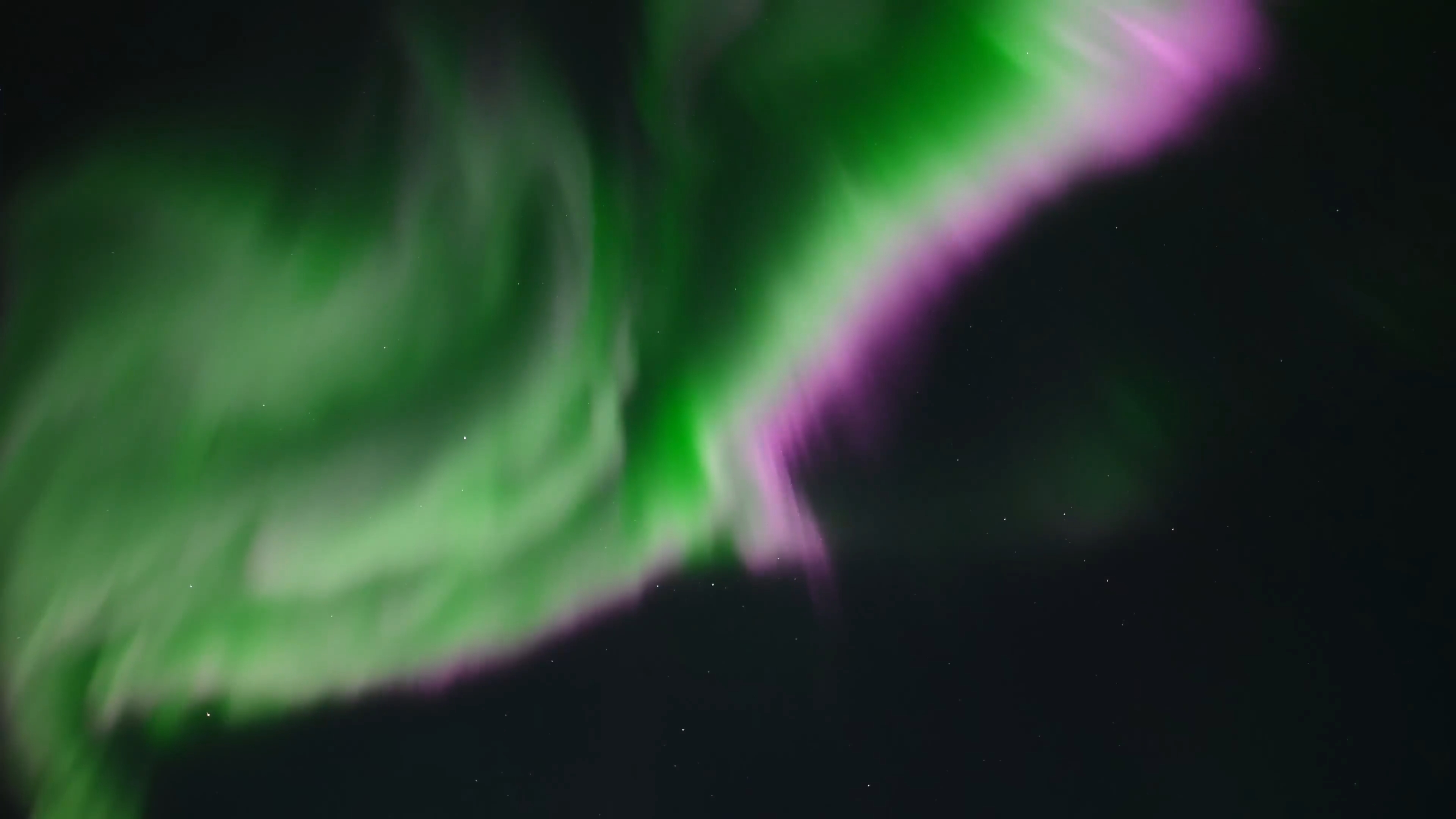 Real time video of aurora borealis substorm from Dalton Highway, Alaska.